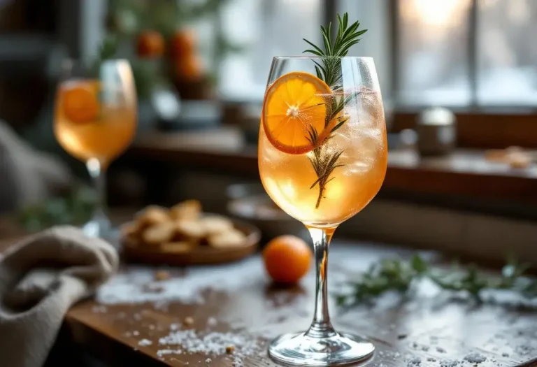 Ce mélange kumquat-romarin pétillant et ultra simple va réveiller vos apéros d’hiver