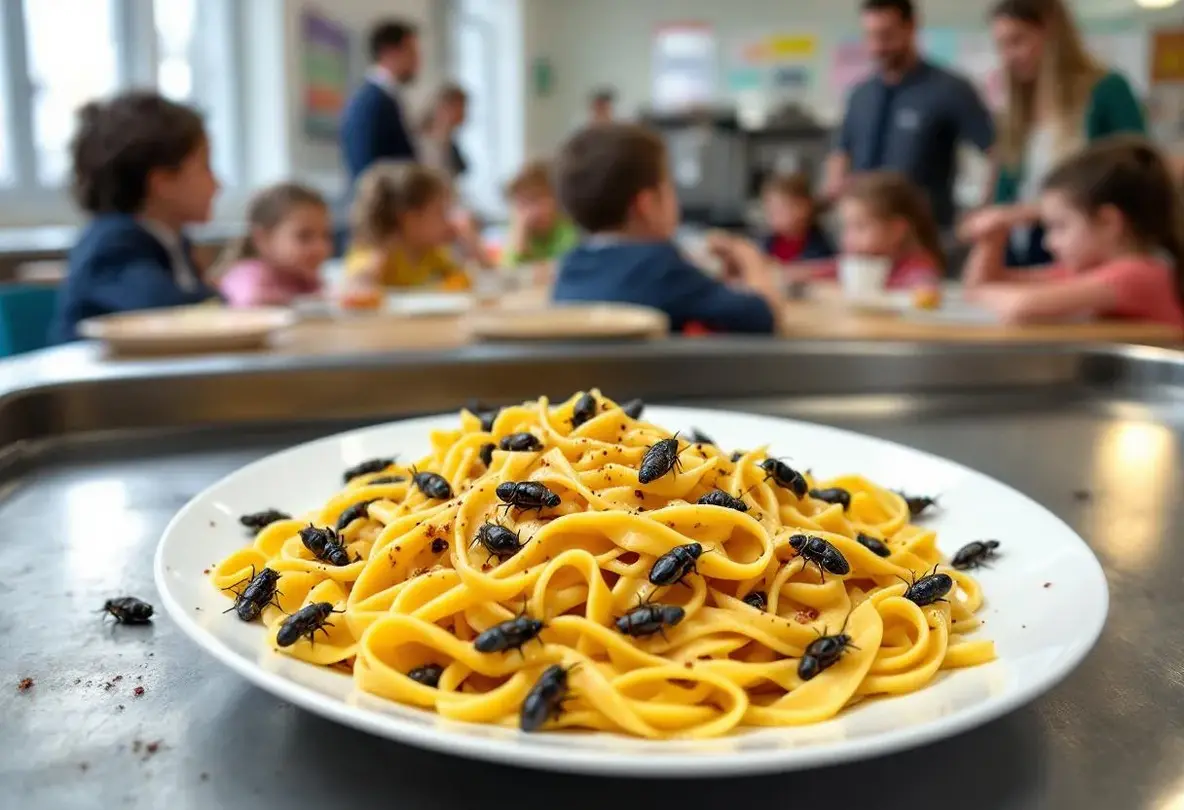 Des pâtes aux mites : la cantine de Macaille au cœur d'un scandale Des pâtes aux mites : la cantine de Macaille au cœur d'un scandale