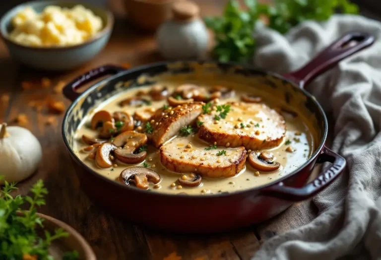 Filet mignon aux champignons et moutarde : un plat fondant, crémeux et prêt en 30 minutes