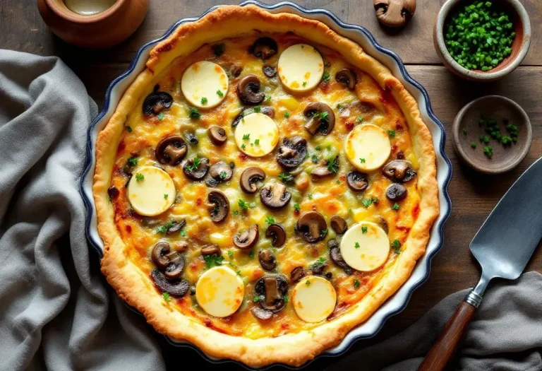 J’avais juré de ne plus faire de quiche… jusqu’à cette quiche sans pâte aux poireaux, champignons et chèvre (et ma famille en redemande chaque semaine)