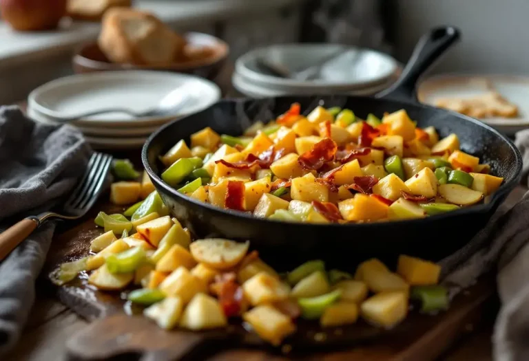« Je la prépare en 10 minutes pour toute la famille » : ma poêlée poireaux-pommes-lardons ultra simple et rapide