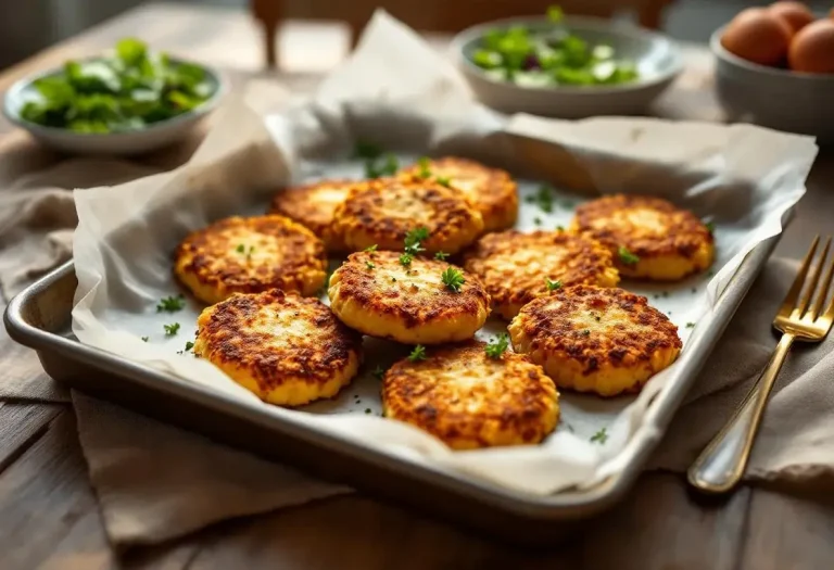 « Je les prépare en 10 minutes pour toute la famille » : mes galettes de pommes de terre crousti-dorées et fondantes au four, bien plus légères que des frites