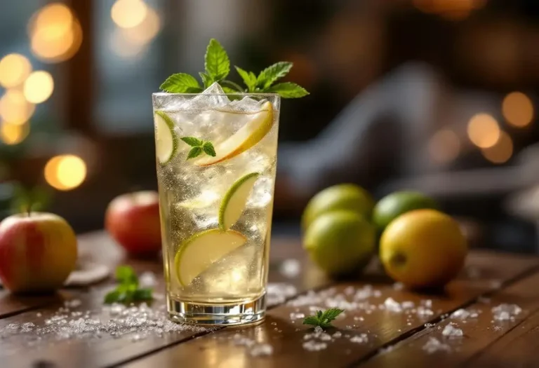 Un jour, un cocktail : pomme-citron vert pétillant et acidulé pour alléger les apéros d’hiver