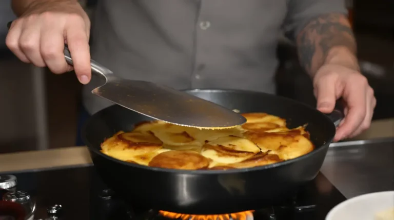 Ce gâteau aux pommes sans four va te sauver : prêt en 10 min à la poêle, même débutant