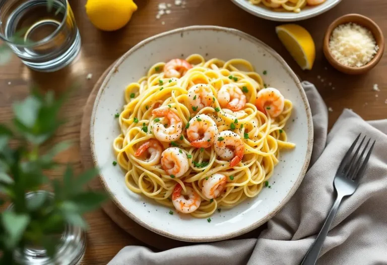 Cette recette de linguine aux crevettes est un vrai piège à gourmands (tu vas fondre)