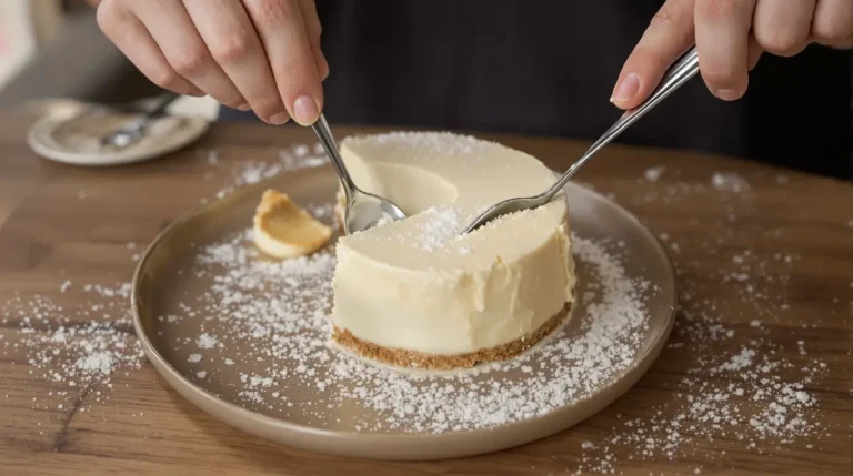 Dans un simple moule au frais, ces 2 ingrédients deviennent un délicieux gâteau coco sans oeufs, lactose ni farine !