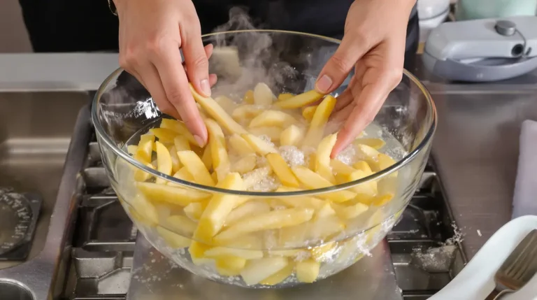 Depuis que je fais ça, mes frites Airfryer sont croustillantes à souhait : je vous donne l'astuce de l'eau chaude