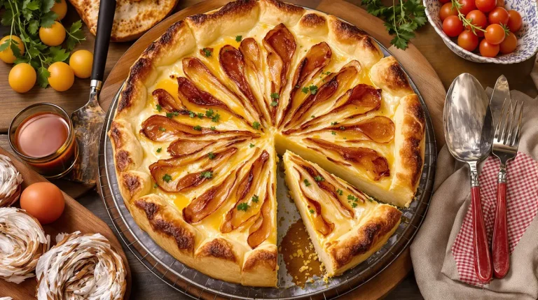 Mon feuilleté camembert–jambon–oignons : la recette “riche mais tellement bonne” que tout le monde me redemande