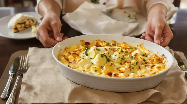 Recette facile de gratin de courgettes au fromage, prêt en 30 minutes