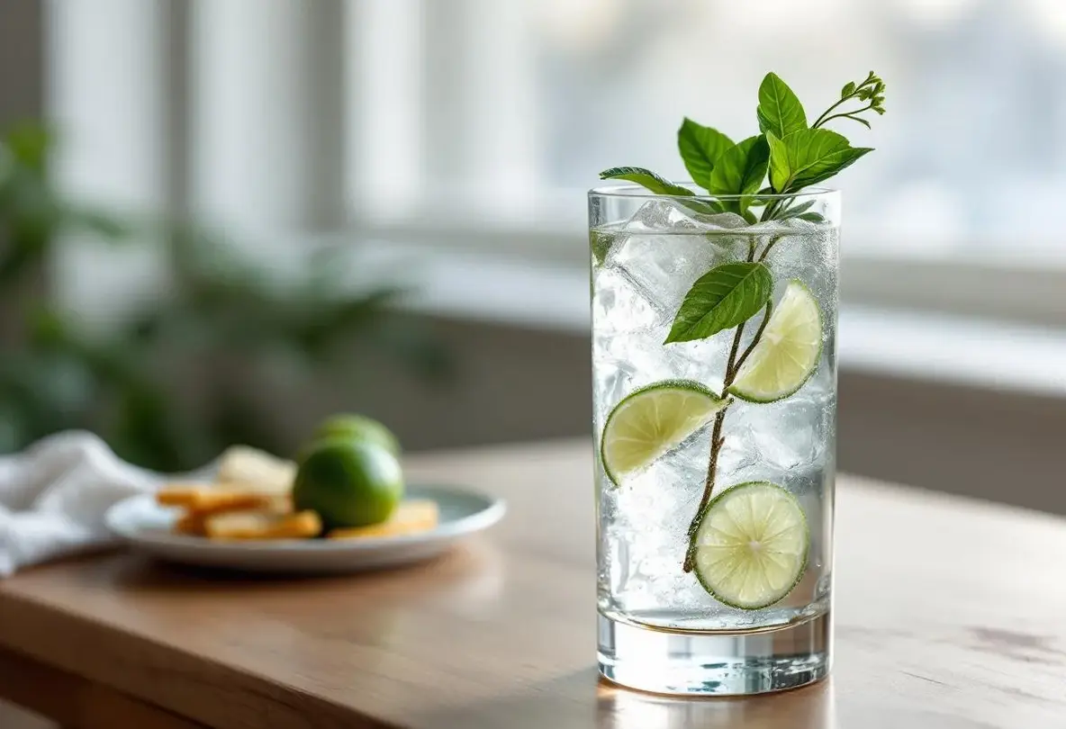 Un jour, un cocktail : vodka tonic citron vert et shiso, l’accord végétal hyper équilibré pour un apéritif léger et parfumé Un jour, un cocktail : vodka tonic citron vert et shiso, l’accord végétal hyper équilibré pour un apéritif léger et parfumé