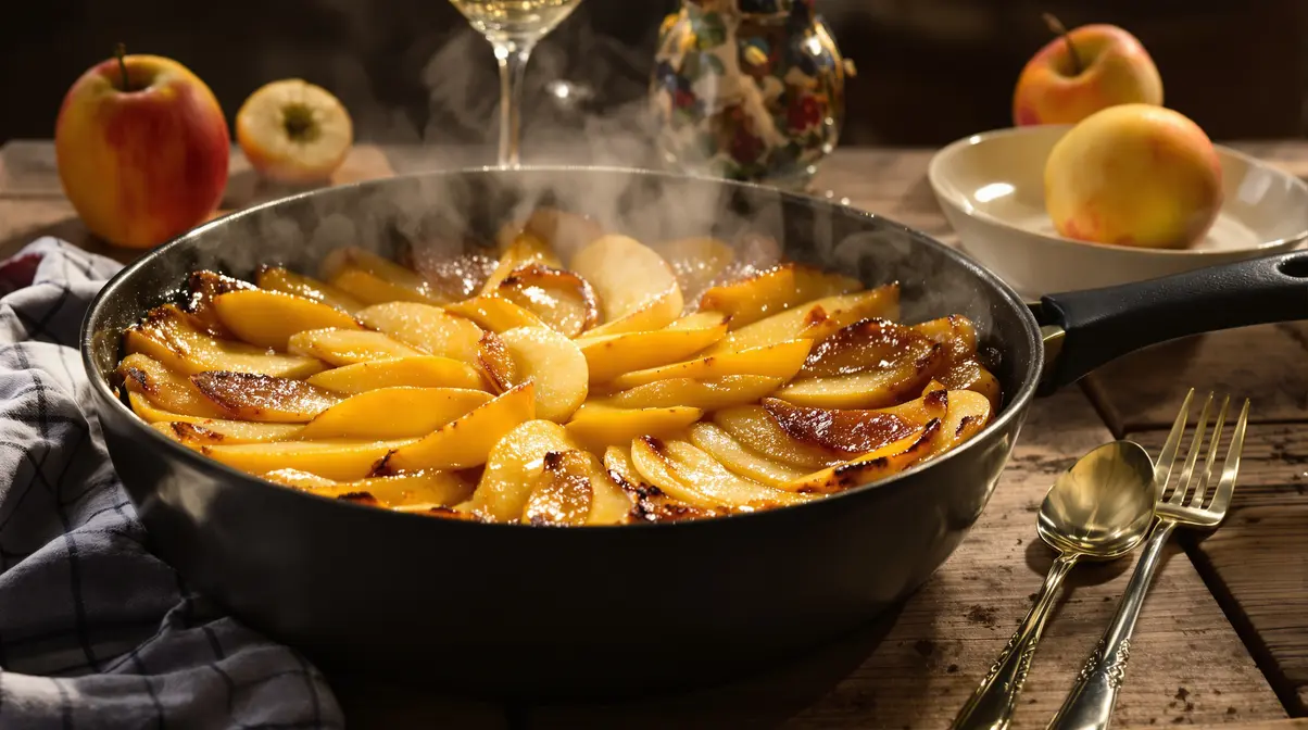 « Une poêle, et c’est tout » : le gâteau aux pommes que je fais sans four « Une poêle, et c’est tout » : le gâteau aux pommes que je fais sans four