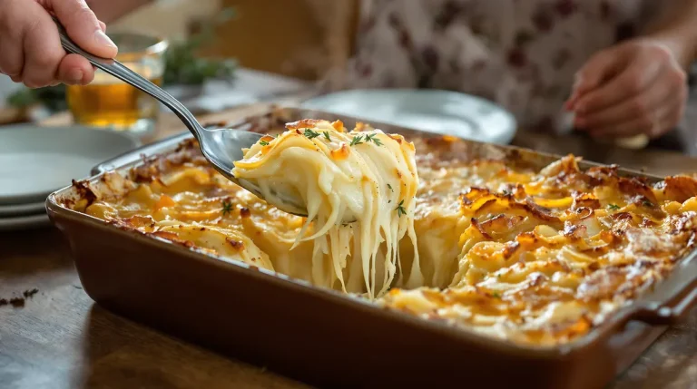 Ce gratin ultra simple pommes, oignons, bouillon est encore plus gourmand qu’un dauphinois Ce gratin ultra simple pommes, oignons, bouillon est encore plus gourmand qu’un dauphinois