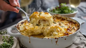 Ce gratin ultra simple pommes, oignons, bouillon est encore plus gourmand que le dauphinois