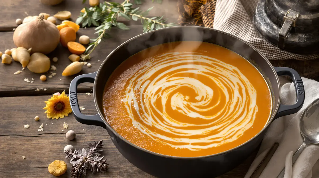 J'ai arrêté les soupes industrielles : ce velouté pois chiches-carottes est devenu ma recette phare de l'hiver J'ai arrêté les soupes industrielles : ce velouté pois chiches-carottes est devenu ma recette phare de l'hiver