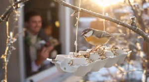 Ne jetez plus vos vieilles boîtes d’œufs : au jardin, elles attirent les oiseaux tout l’hiver