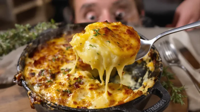 « Un maximum de gourmandise » : ce gratin de pommes de terre, lardons et camembert fait toujours sensation ! « Un maximum de gourmandise » : ce gratin de pommes de terre, lardons et camembert fait toujours sensation !