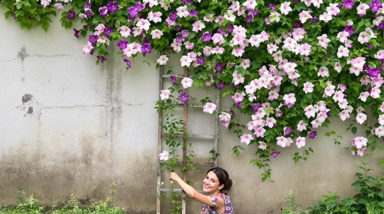 Cette plante grimpante aux fleurs XXL pousse vite, cache vos murs presque sans entretien