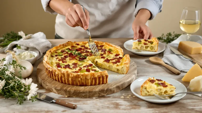 Tarte aux poireaux à l'ancienne, croustillante et fondante tarte aux poireaux à l'ancienne