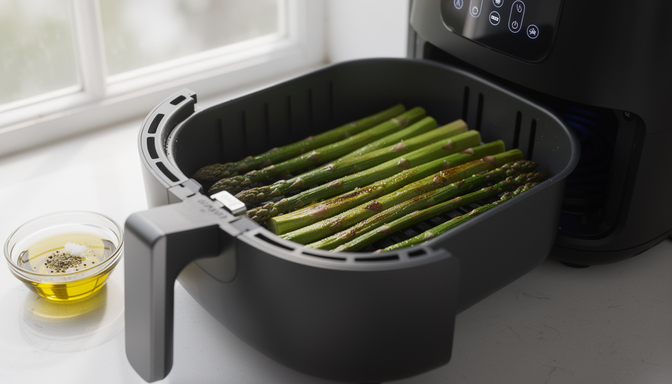 Comment réussir la cuisson des asperges à l'air fryer facilement découvrez comment réussir facilement la cuisson des asperges à l'air fryer pour obtenir une texture parfaite et un goût savoureux en quelques minutes.